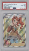 Sonia from the 2020 Pokemon SWSH set graded by PSA and given an overall grade of 10.