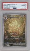 Ninetales from the 2023 Pokemon SV set graded by PSA and given an overall grade of 10.