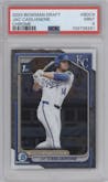 Jac Caglianone from the 2024 Bowman Draft set graded by PSA and given an overall grade of 9.