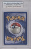 Venusaur from the 1999 Pokemon set graded by Beckett and given an overall grade of 8.5.