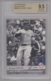 Gleyber Torres from the 2018 Topps Now set graded by Beckett and given an overall grade of 9.5.