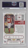  George Karlaftis from the 2022 Panini Contenders set graded by PSA and given an overall grade of 10.
