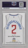 Shai Gilgeous-Alexander from the 2018-19 Panini Threads  set graded by PSA and given an overall grade of 10.