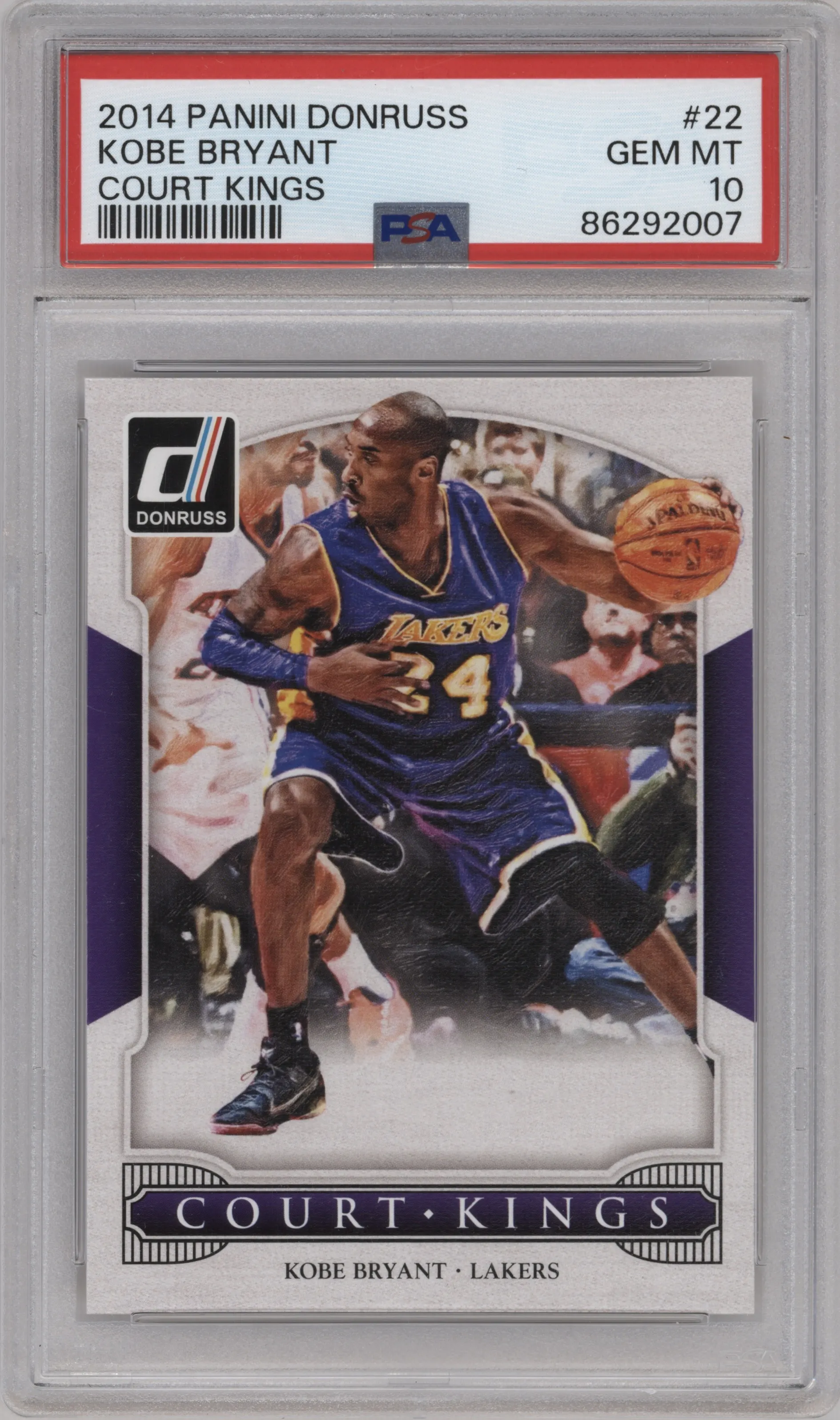 2014 Panini Donruss Court Kings Kobe Bryant #22 PSA 10