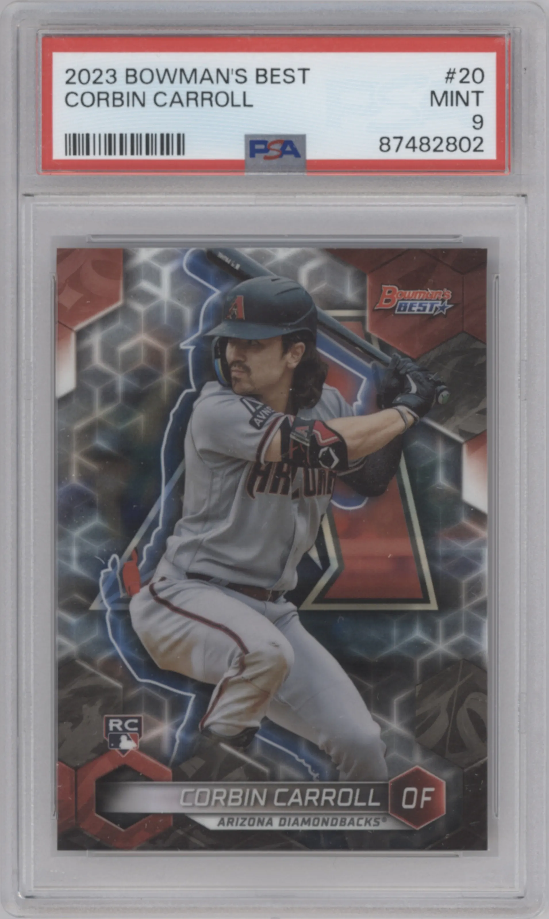 2023 Bowman's Best Corbin Carroll PSA 9