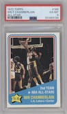 Wilt Chamberlain from the 1972-73 Topps Basketball set graded by PSA and given an overall grade of 6.