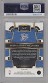 Shai Gilgeous-Alexander  from the 2023-24 Panini Select  set featuring a Blue Prizm parallel graded by PSA and given an overall grade of 10.