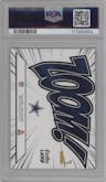 CeeDee Lamb from the 2024 Panini Zenith set featuring a Red parallel graded by PSA and given an overall grade of 9.