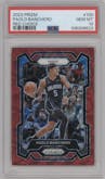 Paolo Banchero from the 2023-24 Panini Prizm set featuring a Choice Red parallel graded by PSA and given an overall grade of 10.
