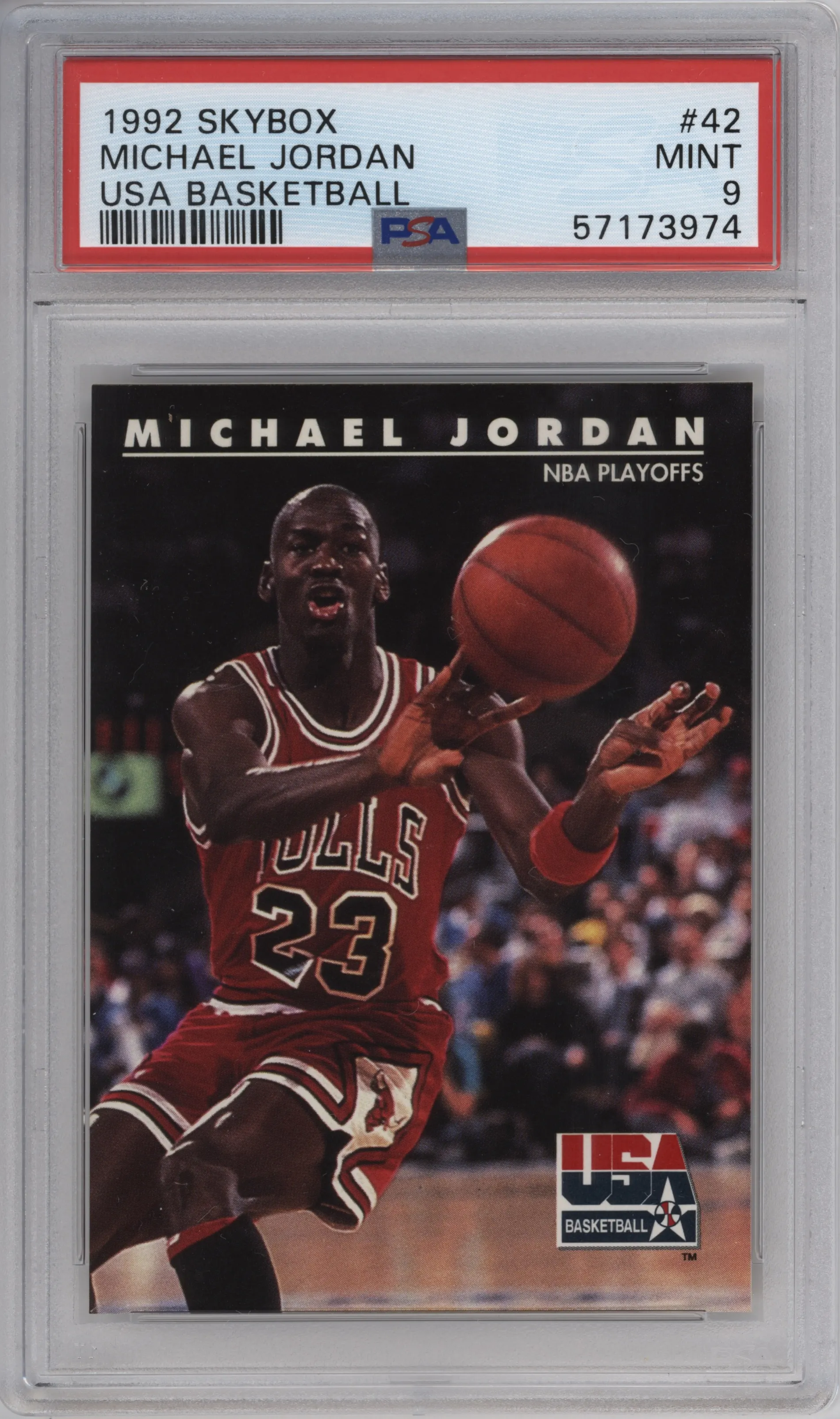 1992 Skybox USA Michael Jordan PSA 9