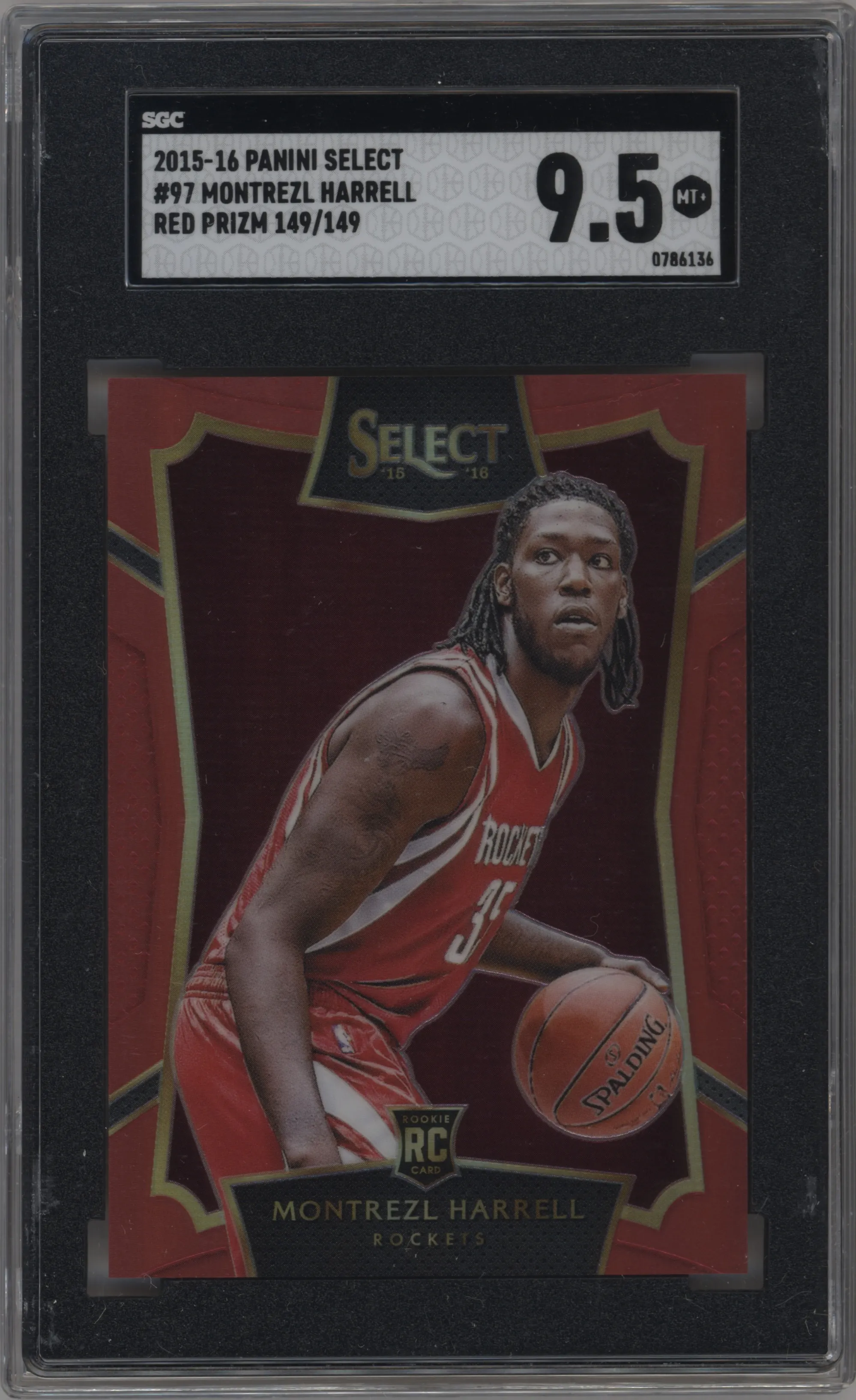 2015 Panini Select Montrezl Harrell Red Prizm SGC 9.5