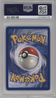 Haunter from the 1999 Pokemon set graded by PSA and given an overall grade of 9.