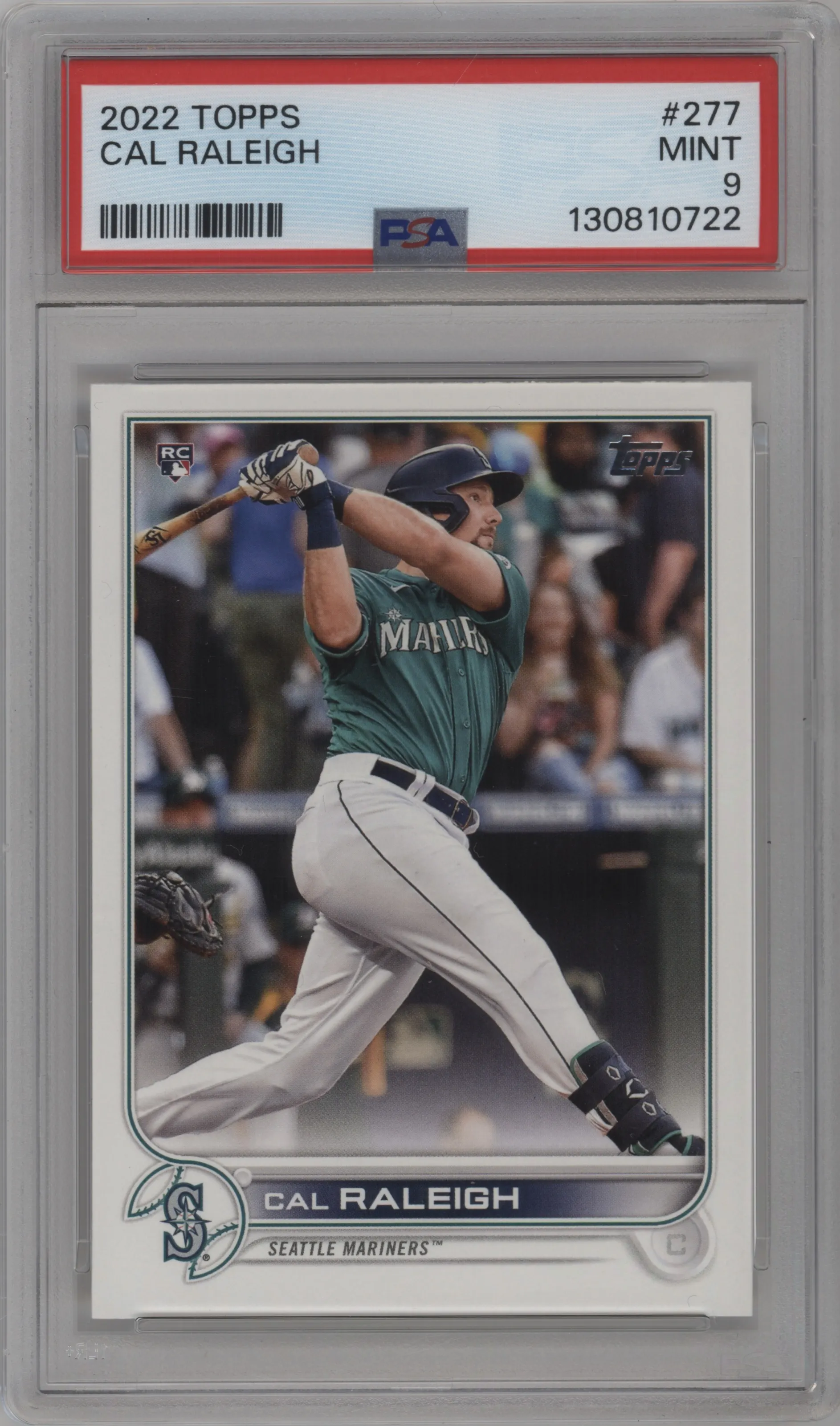 2022 Topps Series 1 Topps Series 1 Cal Raleigh PSA 9