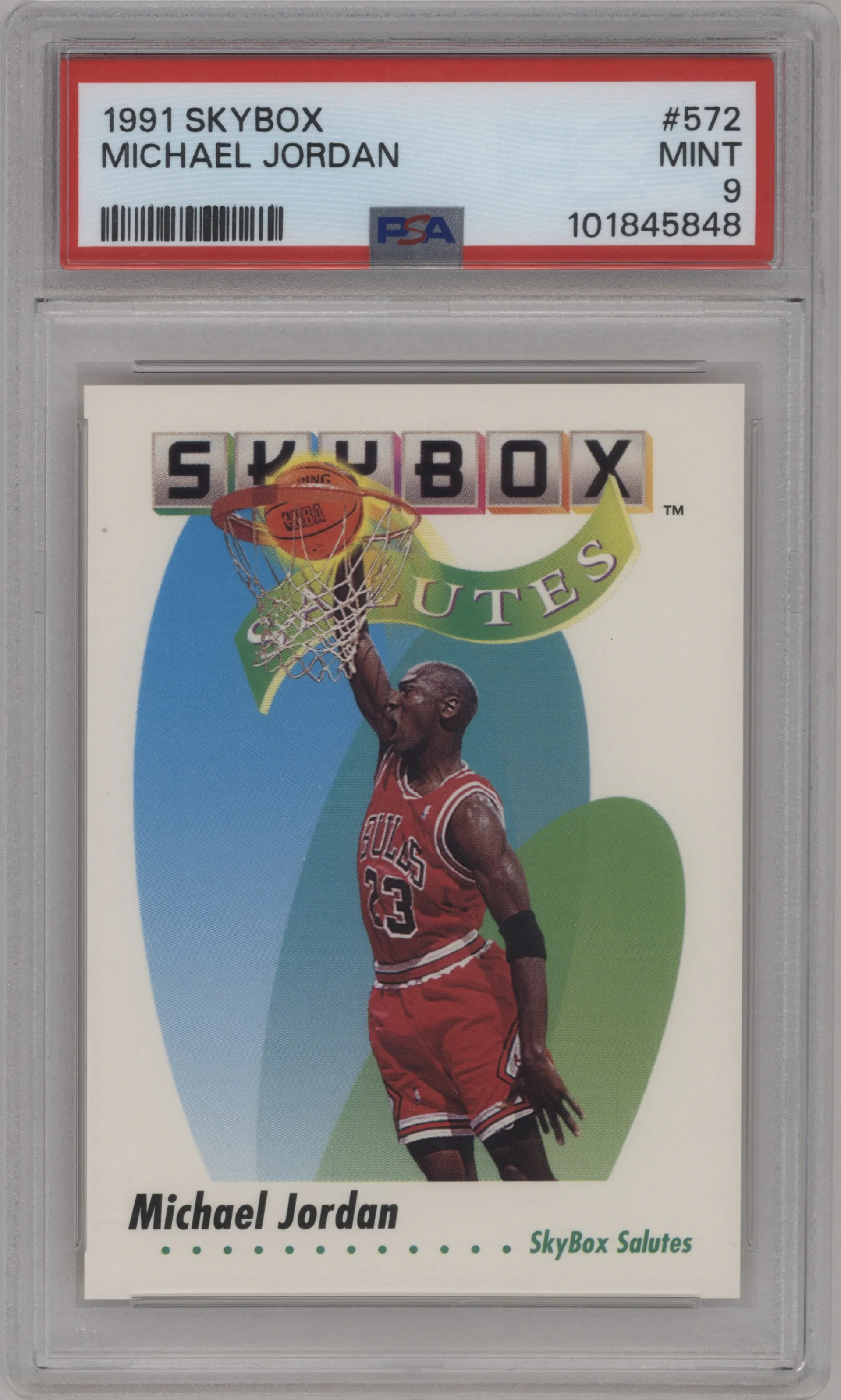 1991 Skybox Michael Jordan #572 PSA 9