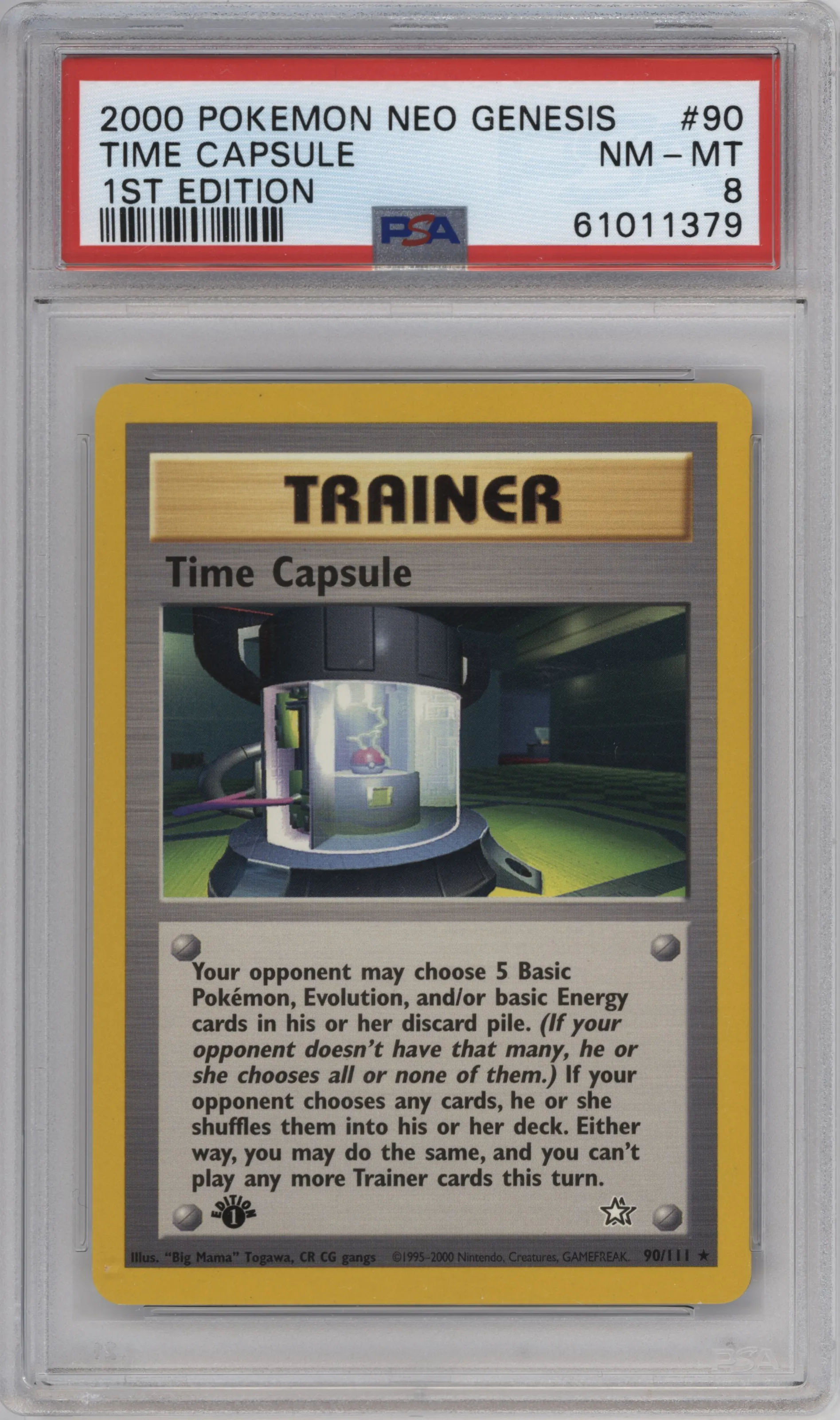 2000 Pokemon Neo Genesis Time Capsule #90 PSA 8