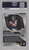 Caleb Williams from the 2024 Panini Prizm set featuring a No Huddle parallel graded by PSA and given an overall grade of 9.