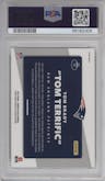 Tom Brady from the 2017 Panini Donruss Optic set graded by PSA and given an overall grade of 10.