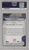 Anthony Volpe from the 2023 Bowman's Best set featuring a Refractor parallel graded by PSA and given an overall grade of 9.