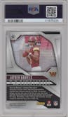 Jayden Daniels from the 2024 Panini Prizm set graded by PSA and given an overall grade of 10.