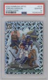 Jordan Addison from the 2023 Donruss Optic set graded by PSA and given an overall grade of 10.