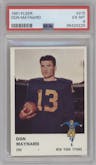 Don Maynard  from the 1961 Fleer set graded by PSA and given an overall grade of 6.