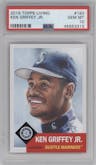 Ken Griffey Jr. from the Ultimate Topps Living Set   set graded by PSA and given an overall grade of 10.
