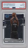 Anthony Edwards from the 2020-21 Panini Donruss Optic set graded by PSA and given an overall grade of 10.