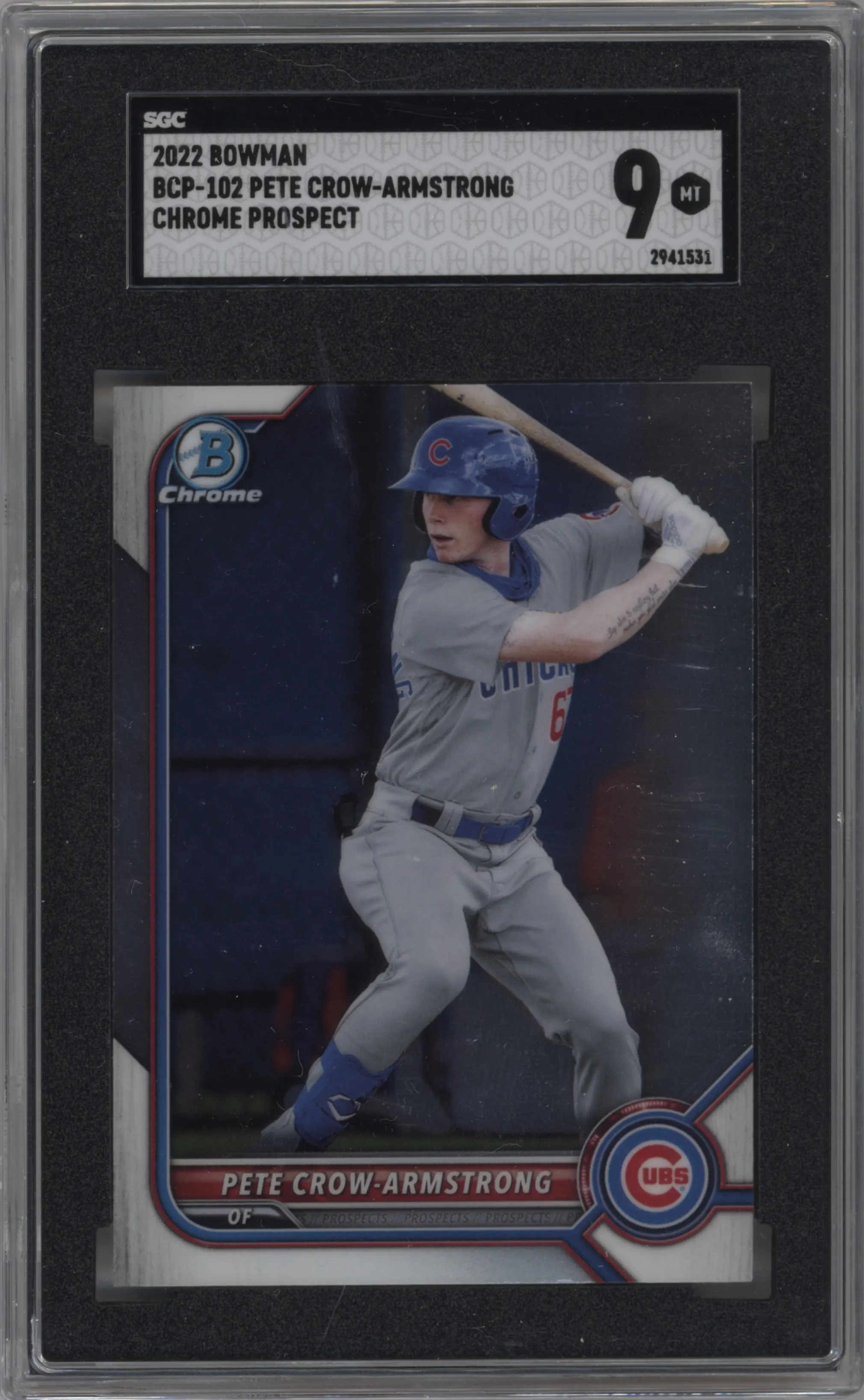 2022 Bowman Chr.Pros. Pete Crow-Armstrong #BCP-102 SGC 9