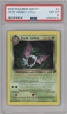 Dark Golbat from the 2000 Pokemon set graded by PSA and given an overall grade of 8.