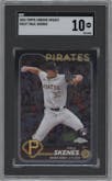 Paul Skenes from the 2024 Topps Chrome Update set graded by SGC and given an overall grade of 10.