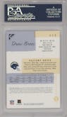 Drew Brees from the 2001 Topps Gallery set graded by PSA and given an overall grade of 9.