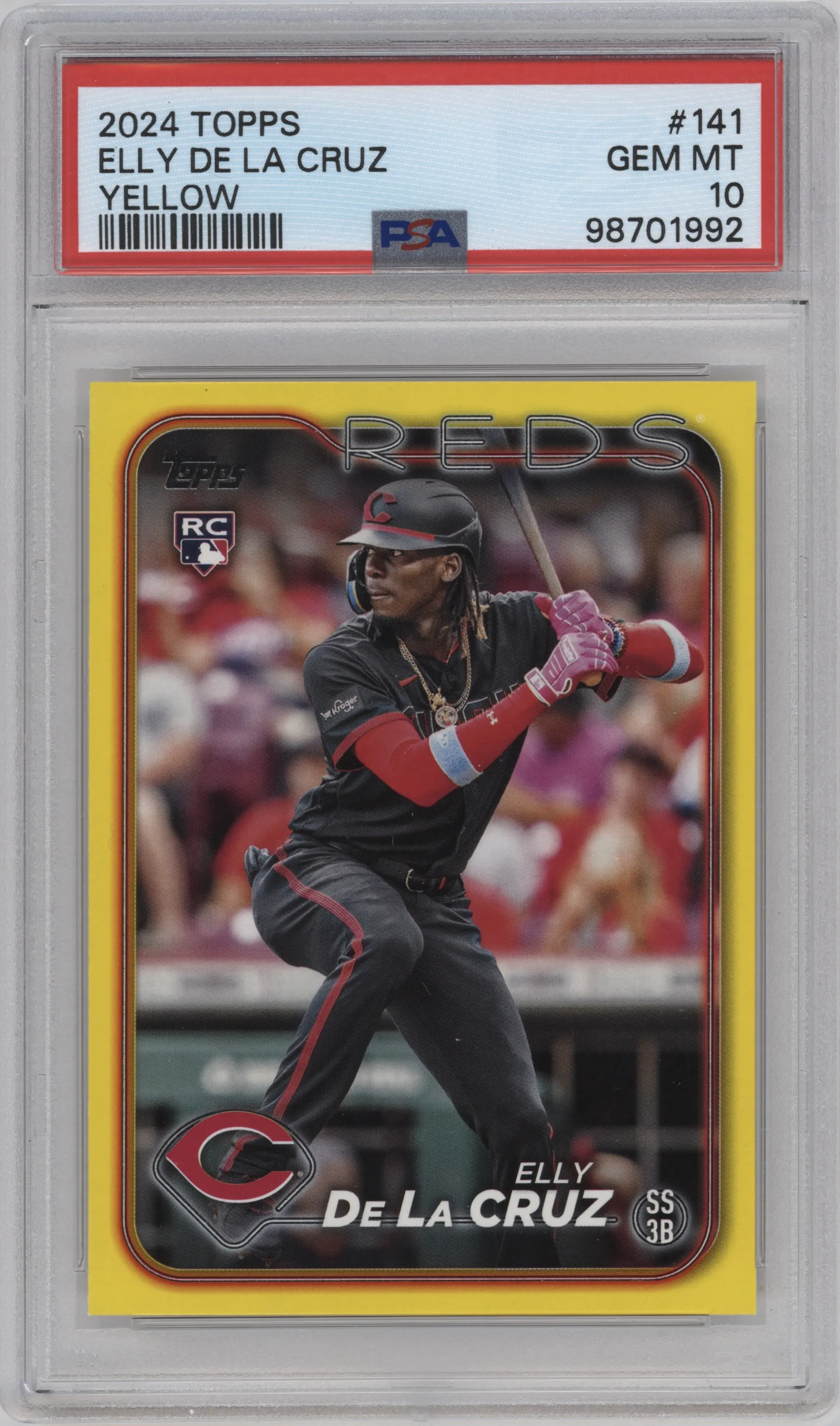2024 Topps Elly De La Cruz Yellow PSA 10