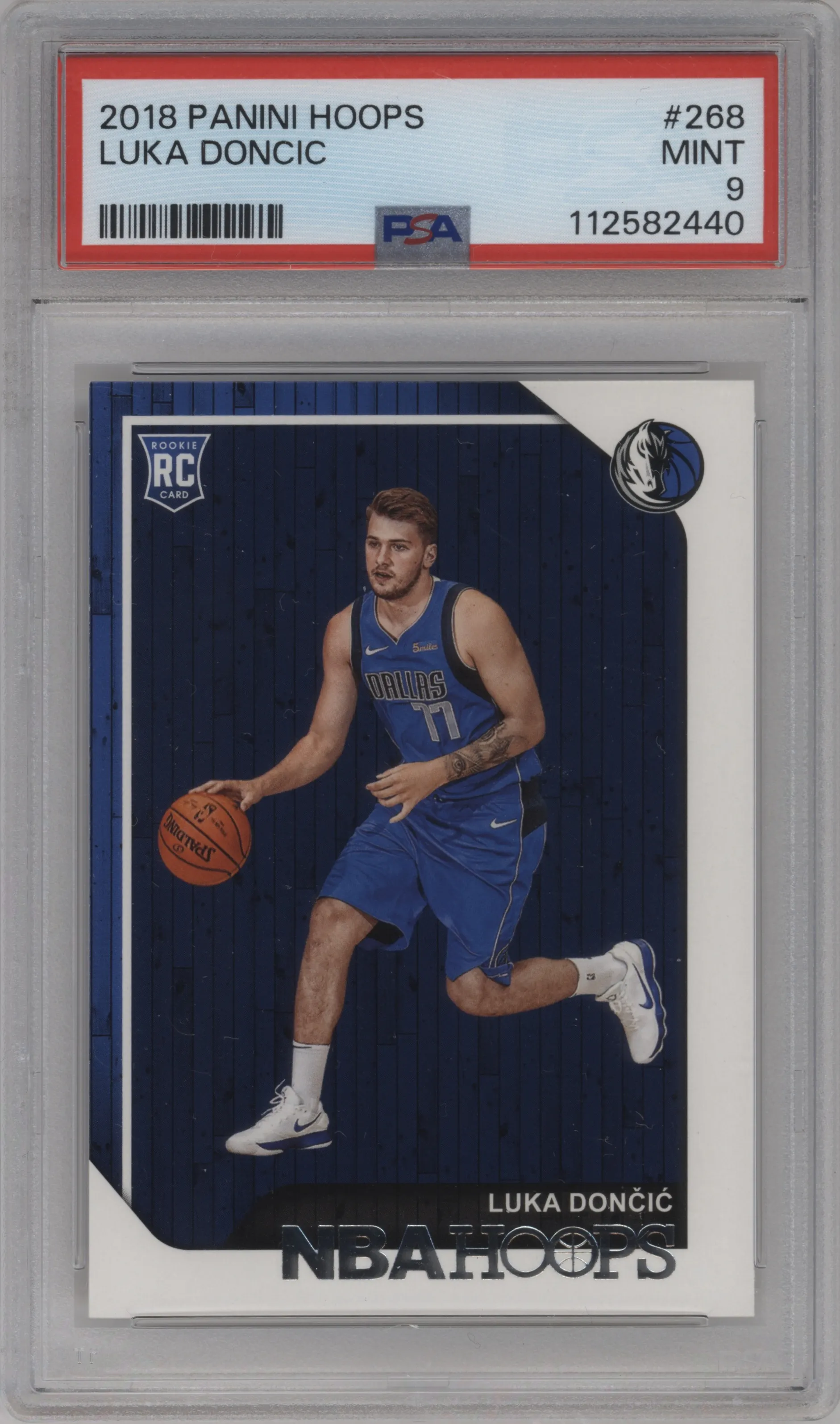 2018 Panini NBA Hoops Luka Doncic PSA 9