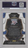  Chet Holmgren from the 2022-23 Panini Select set featuring a Disco Gold parallel graded by PSA and given an overall grade of 9.