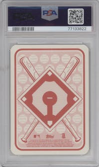 Aaron Judge from the 2017 Topps Heritage set graded by PSA and given an overall grade of 9.