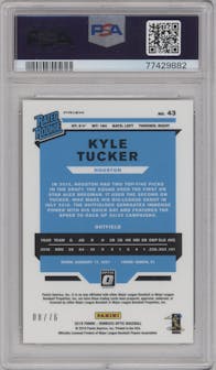 Kyle Tucker from the 2019 Panini Donruss Optic set featuring a We the People parallel graded by PSA and given an overall grade of 10.