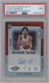 Jalen Johnson from the 2021-22 Panini Contenders Optic set graded by PSA and given an overall grade of 9.