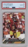 Jayden Daniels from the 2024 Topps Now set graded by PSA and given an overall grade of 10.