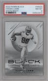 CeeDee Lamb from the 2022 Panini Black set graded by PSA and given an overall grade of 8.