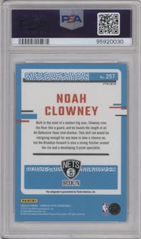 Noah Clowney from the 2023-24 Donruss Optic set featuring a Holo parallel graded by PSA and given an overall grade of 10.