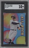 Aaron Judge from the 2024 Topps Chrome set graded by SGC and given an overall grade of 10.