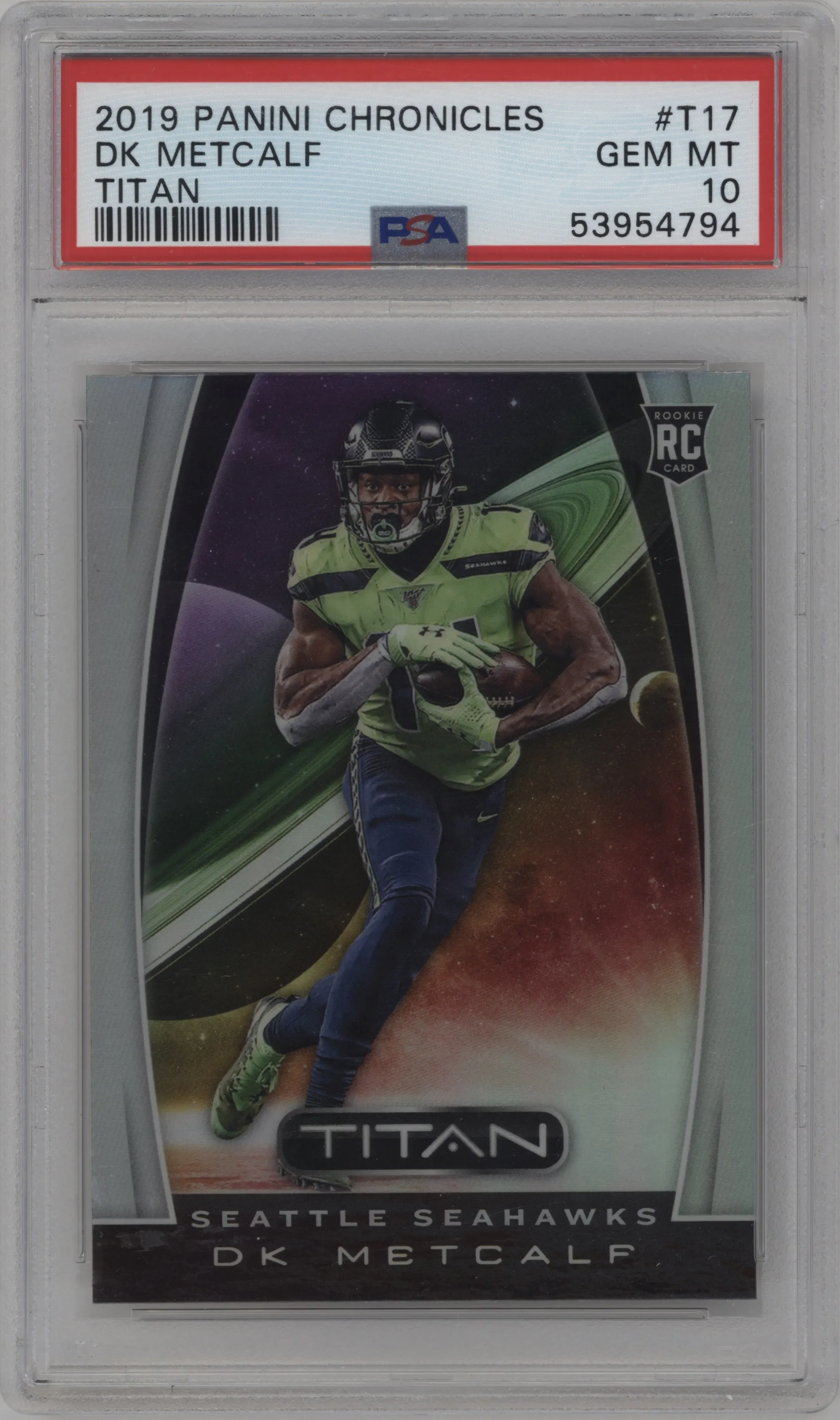 2019 Panini Chronicles Titan DK Metcalf PSA 10