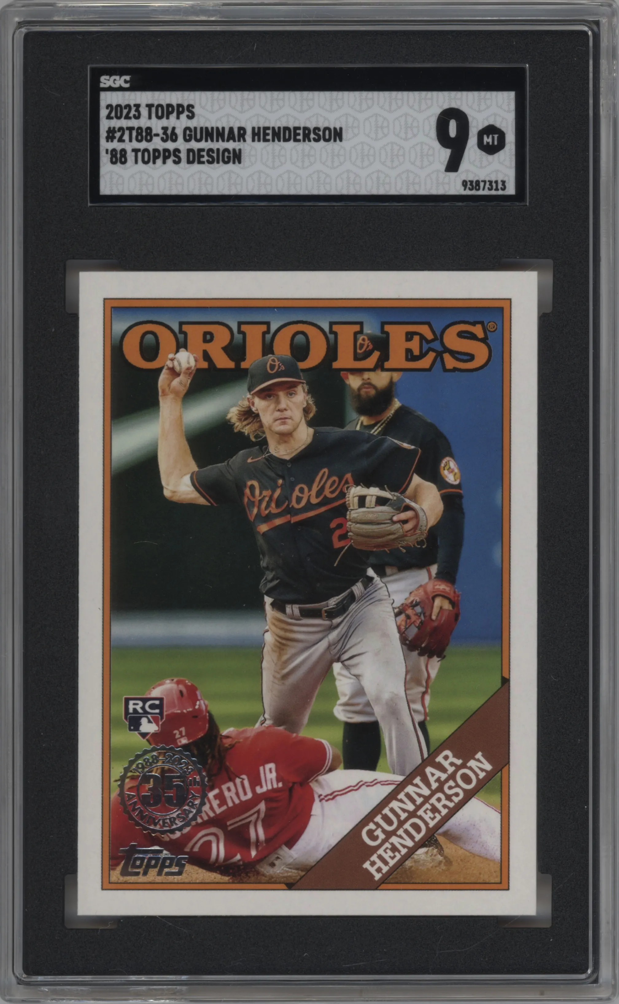 2023 Topps Series 2 1988 Topps Gunnar Henderson #2T88-36 SGC 9
