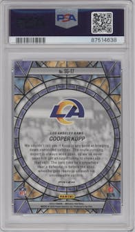 Cooper Kupp from the 2023 Panini Mosaic set graded by PSA and given an overall grade of 10.