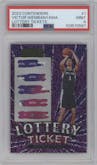 Victor Wembanyama from the 2023-24 Panini Contenders set graded by PSA and given an overall grade of 9.