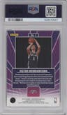 Victor Wembanyama from the 2023-24 Panini Contenders set graded by PSA and given an overall grade of 9.