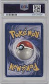 Poliwrath from the 1999 Pokemon set graded by PSA and given an overall grade of 5.