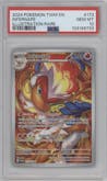 Infernape from the 2024 Pokemon SV set graded by PSA and given an overall grade of 10.