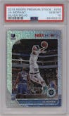Ja Morant from the 2019-20 Panini Hoops Premium Stock set featuring a Silver Mojo  parallel graded by PSA and given an overall grade of 10.