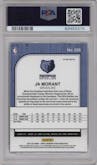 Ja Morant from the 2019-20 Panini Hoops Premium Stock set featuring a Silver Mojo  parallel graded by PSA and given an overall grade of 10.